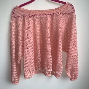 Pink Sheer Top